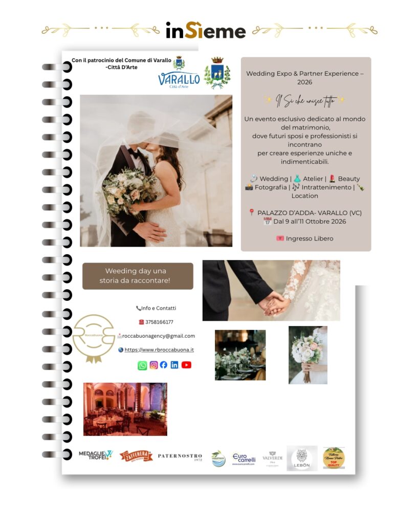 Wedding Expo InSI’eme 2026 a Varallo Sesia presso Palazzo D’Adda