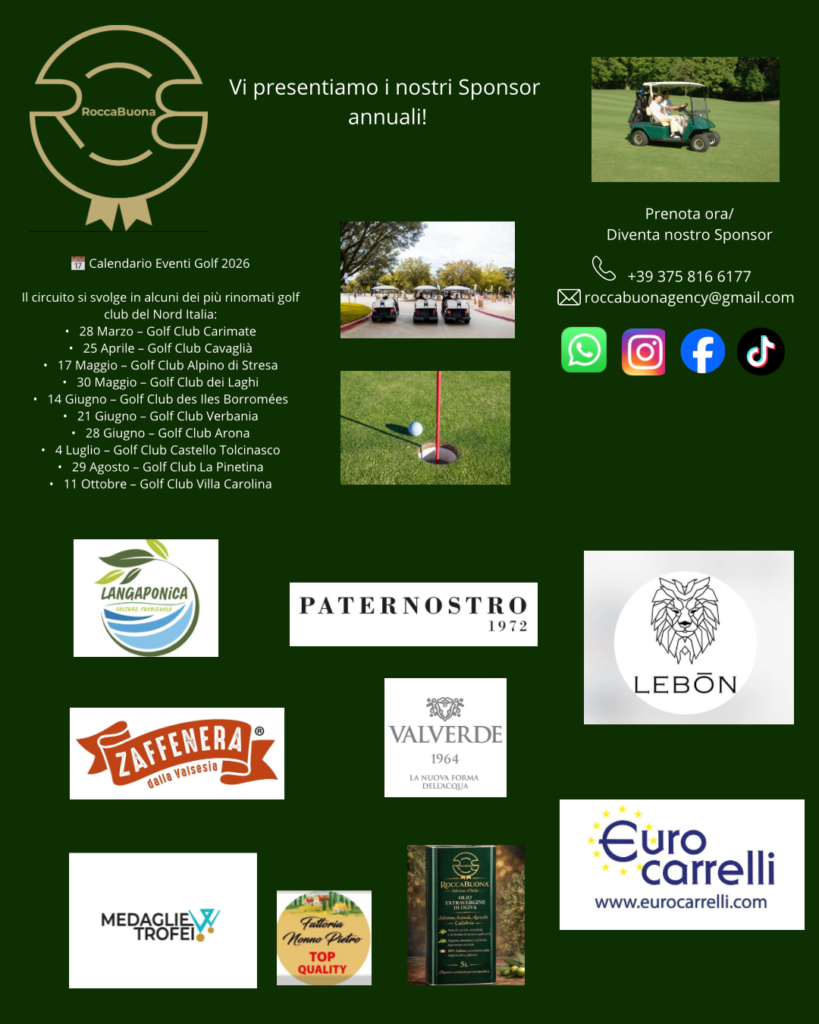 eventi golf Piemonte Lombardia Touristgolf